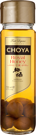 Choya Extra Royal Honey Ume Liqueur, 17% vol, with a whole Ume fruit 50ml -  NikanKitchen (日韓台所)